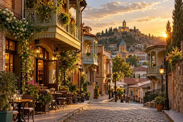 Old Tbilisi in the evening